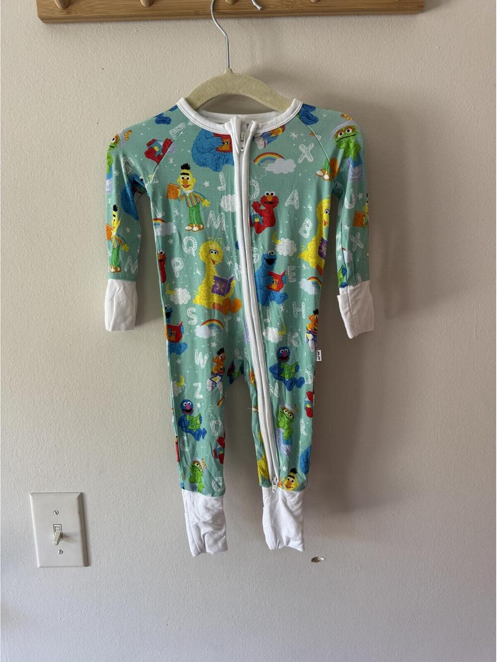 Little Sleepies Sesame Street 0/3 months pjs